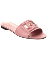 Dolce & Gabbana Dolce & Gabbana Dg Logo Leather Sandal
