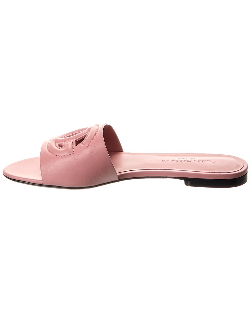 Dolce & Gabbana Dolce & Gabbana Dg Logo Leather Sandal