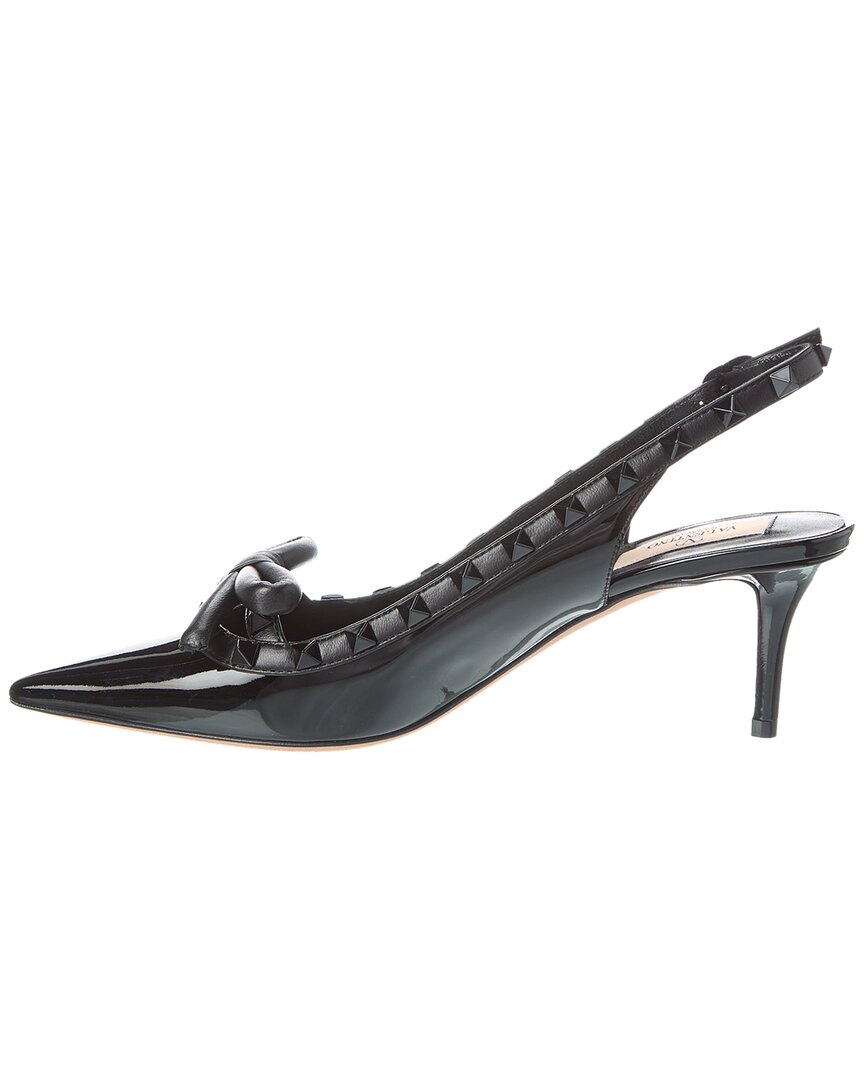 Valentino Rockstud 60 Patent Slingback Pump