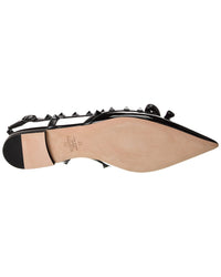 Valentino Rockstud Patent Slingback Flat