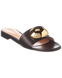 Gianvito Rossi Leather Sandal Black