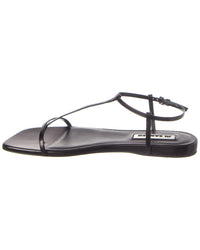 Jil Sander Logo Leather Sandal