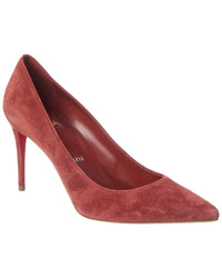 Christian Louboutin Kate 85 Suede Pump Brown Multi