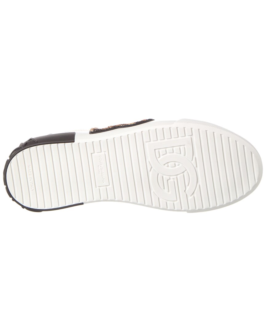 Dolce & Gabbana Logo Patch Leather Sneaker