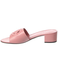 Dolce & Gabbana Dolce & Gabbana Dg Logo Leather Mule
