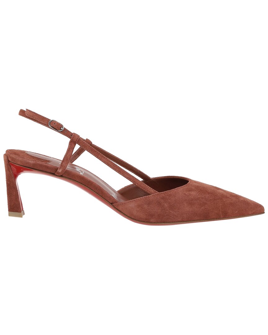Christian Louboutin Condoroline 55 Suede Slingback Pump