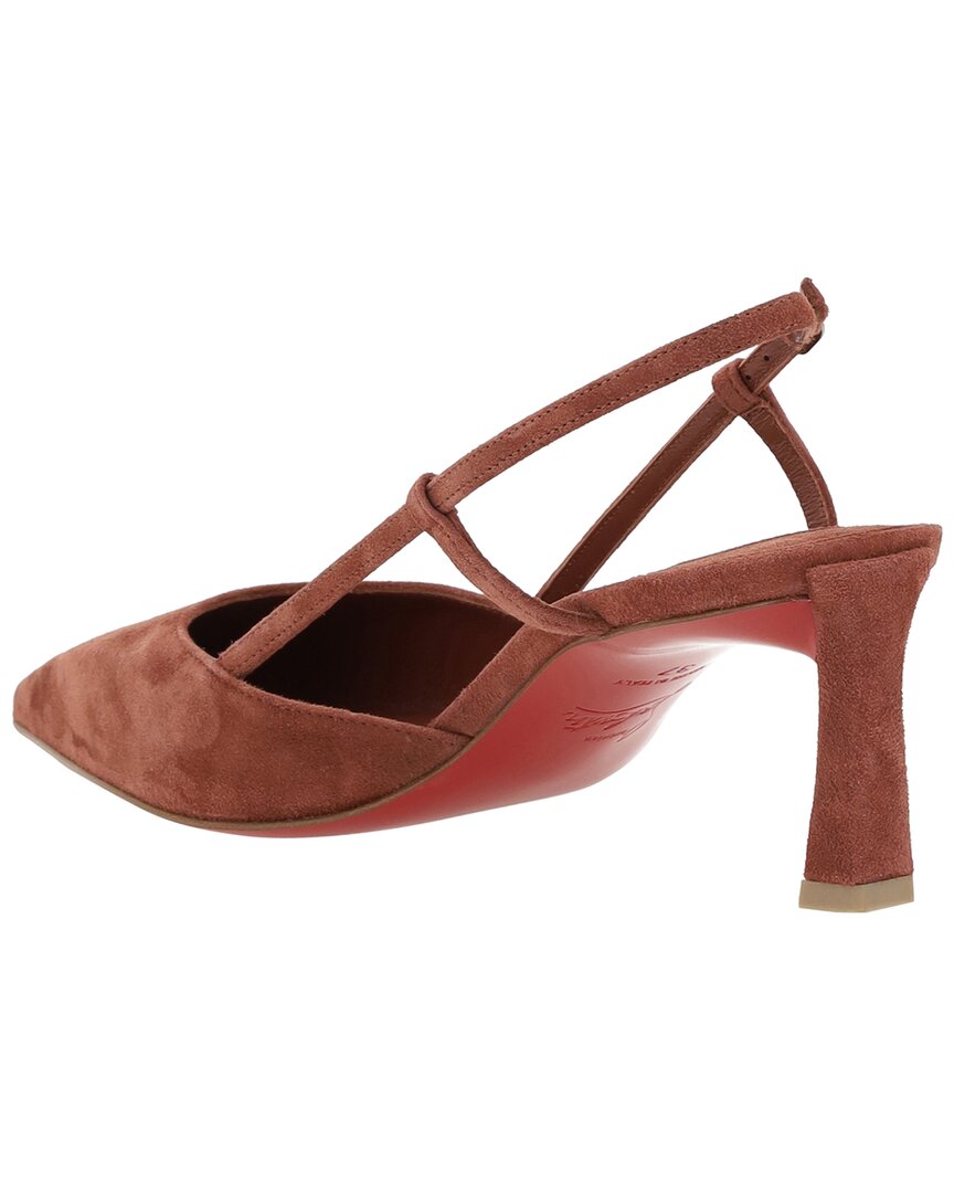 Christian Louboutin Condoroline 55 Suede Slingback Pump