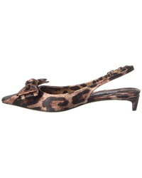 Dolce & Gabbana Dg Logo Satin Slingback Pump