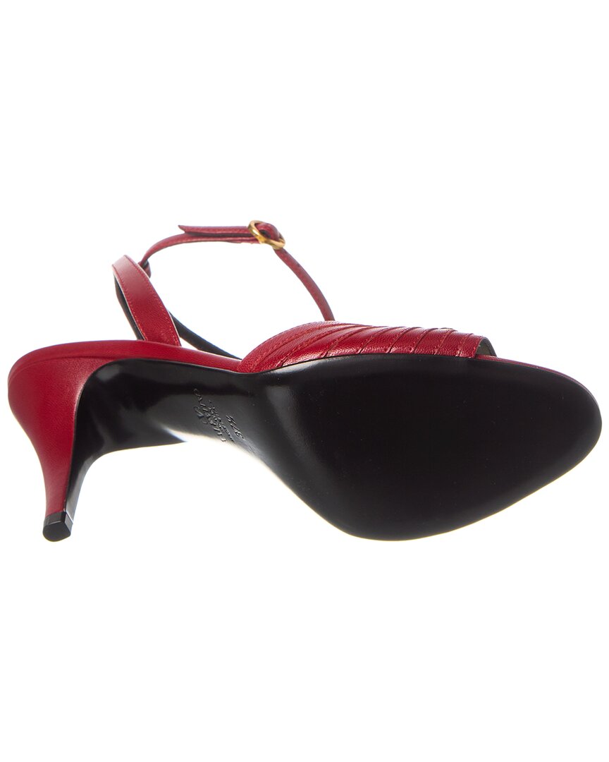 Valentino Ladycrush 90 Leather Sandal, 36, Red