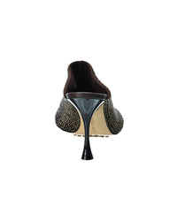 Bottega Veneta Dot Sparkle Suede Mule