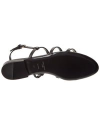 Saint Laurent New Cassandra Leather Sandal