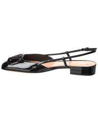 Valentino Vlogo Patent Slingback Flat
