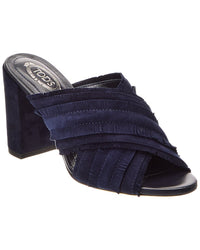 Tod’S Suede Mule Blue