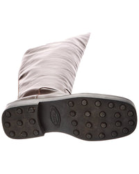 Tods Croc-Embossed Leather Boot