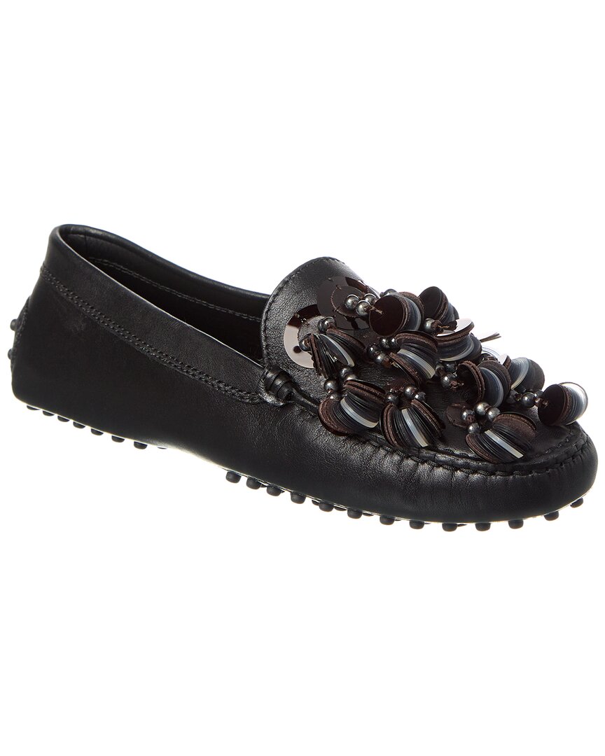 Tod’S Gommino Leather Loafer Black
