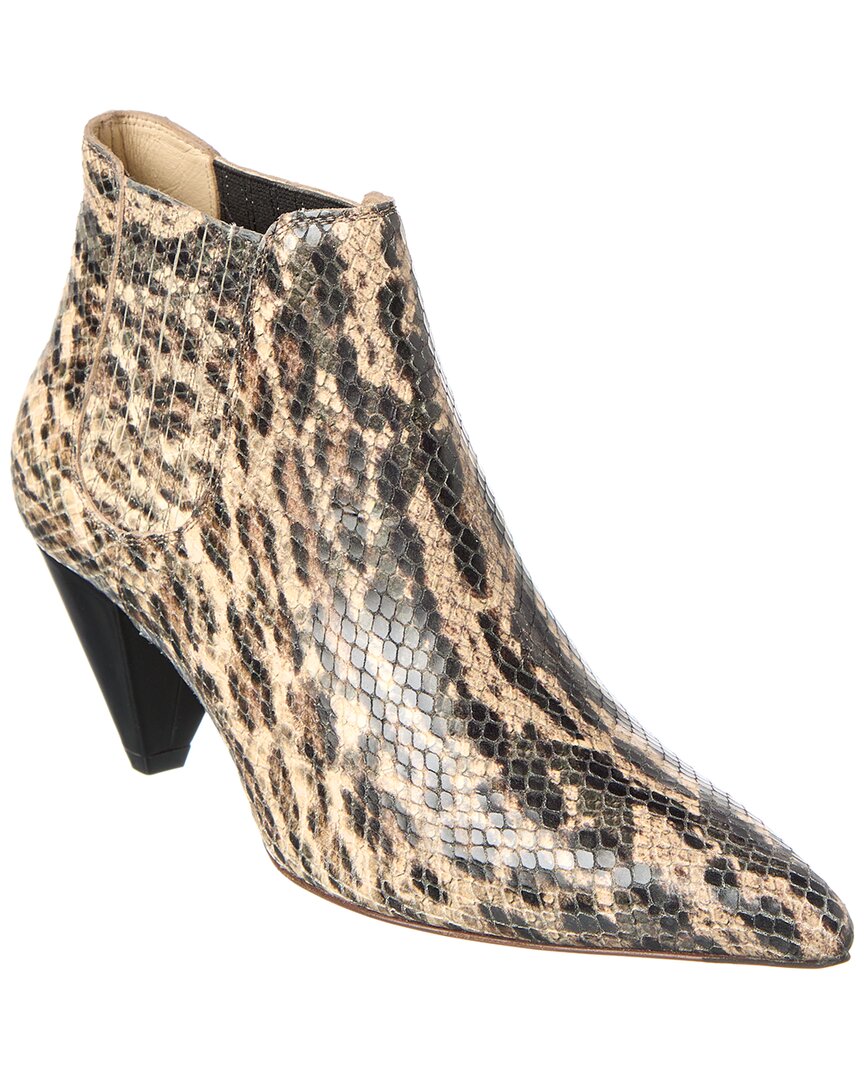 Tod’S Snake-Embossed Leather Boot