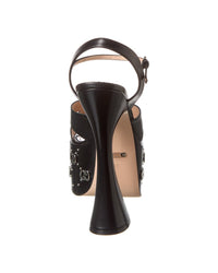 Gucci Interlocking G Studs Leather Platform Sandal