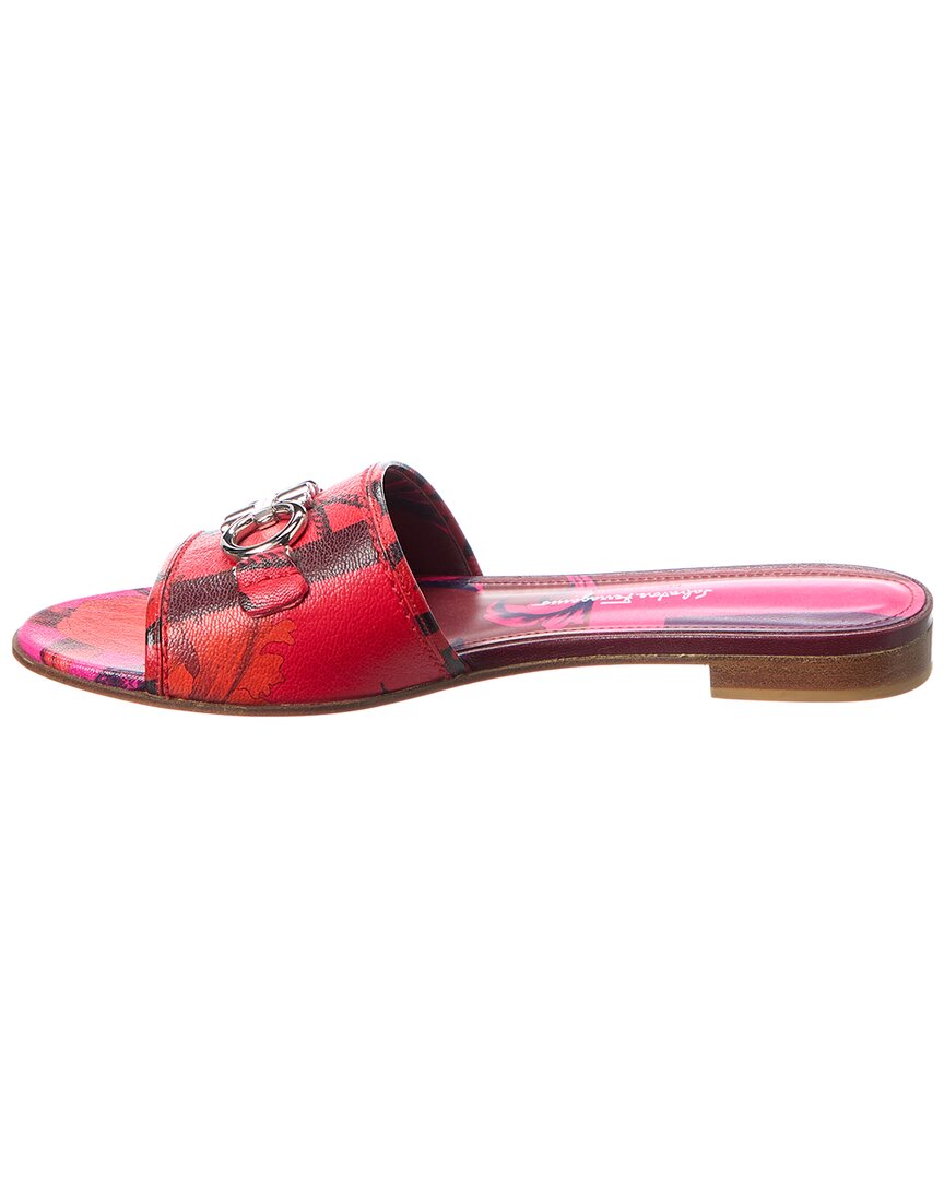 Ferragamo Gancini Leather Sandal