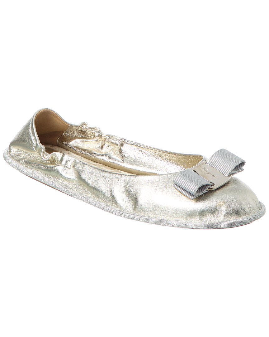Ferragamo Varina Voy Leather Flat