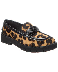 Ferragamo Ofelia Haircalf Loafer Brown Multi