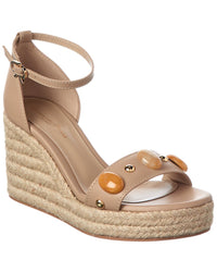 Gianvito Rossi Leather Wedge Sandal