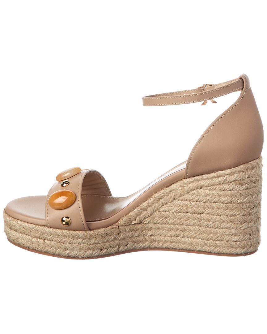 Gianvito Rossi Leather Wedge Sandal