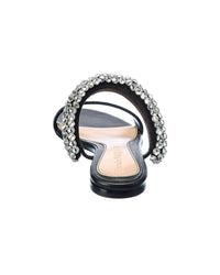 Alexander Mcqueen Crystal Suede Sandal