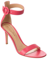 Gianvito Rossi Portofino 85 Leather Sandal Pink