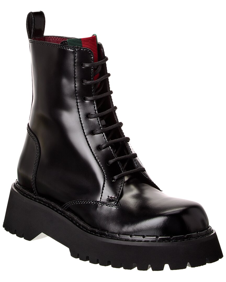 Gucci Web Leather Boot – Bluefly
