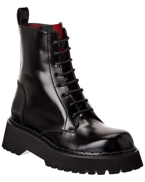 Gucci Web Leather Boot – Bluefly