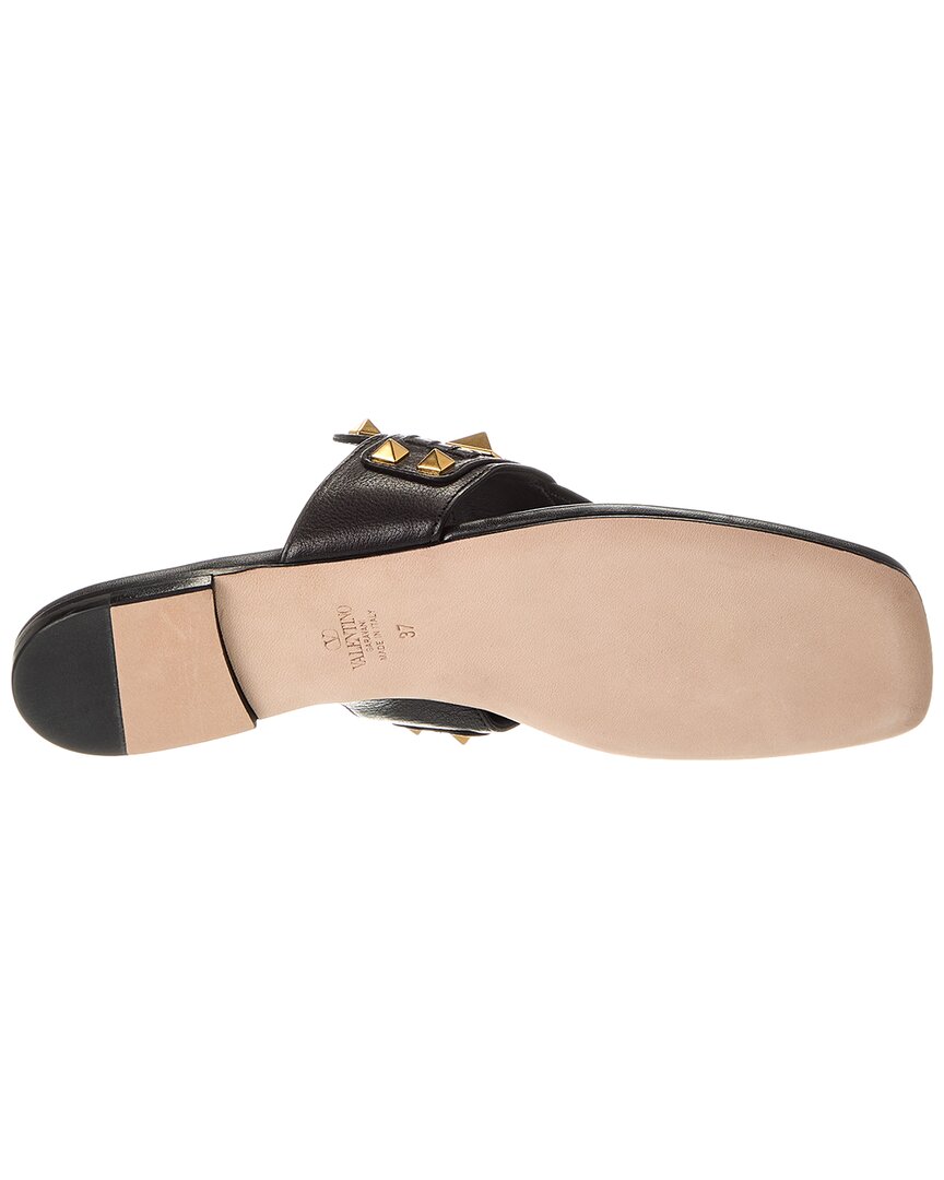 Valentino Vlogo Rockstud Leather Sandal