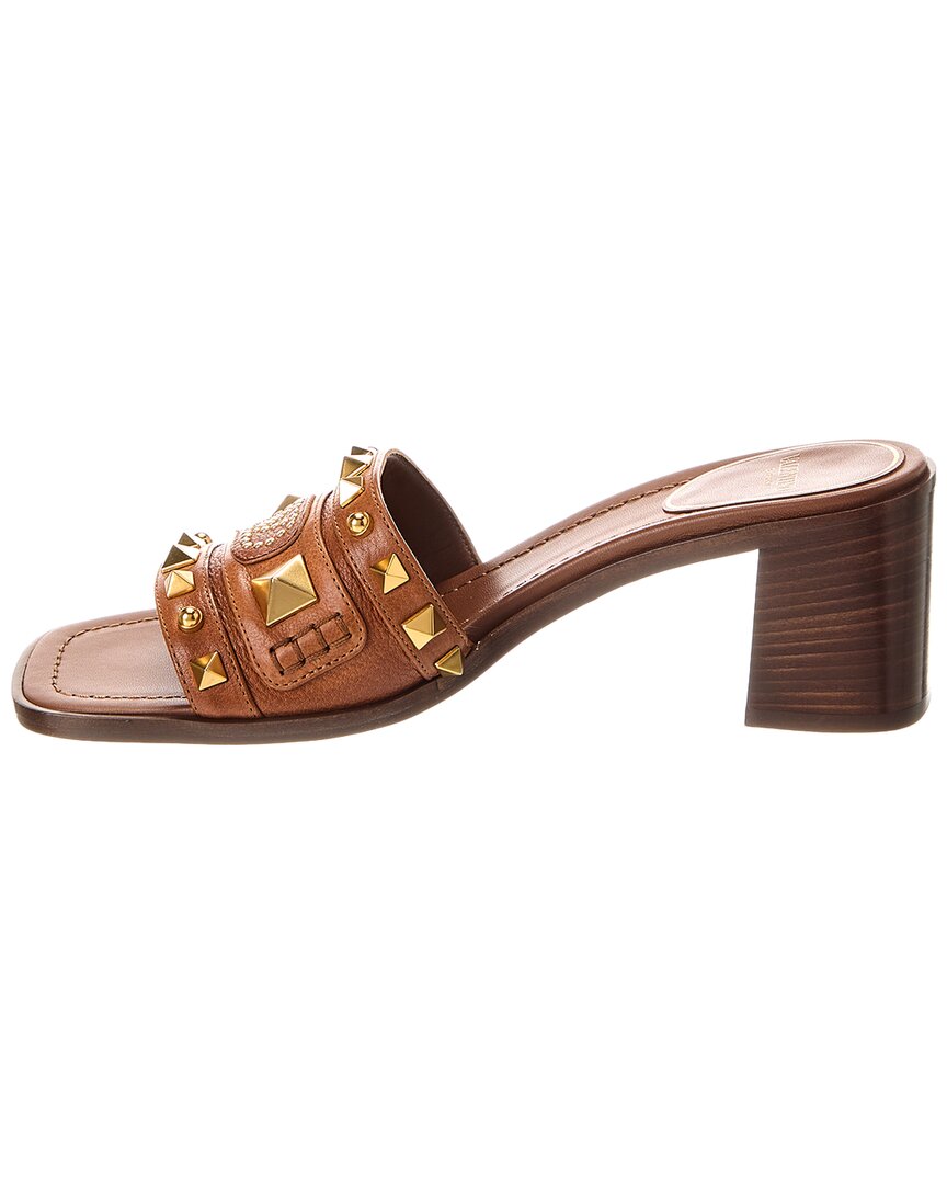 Valentino Vlogo Rockstud 60 Leather Sandal