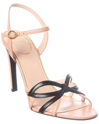 Valentino Vlogo 100 Leather Sandal