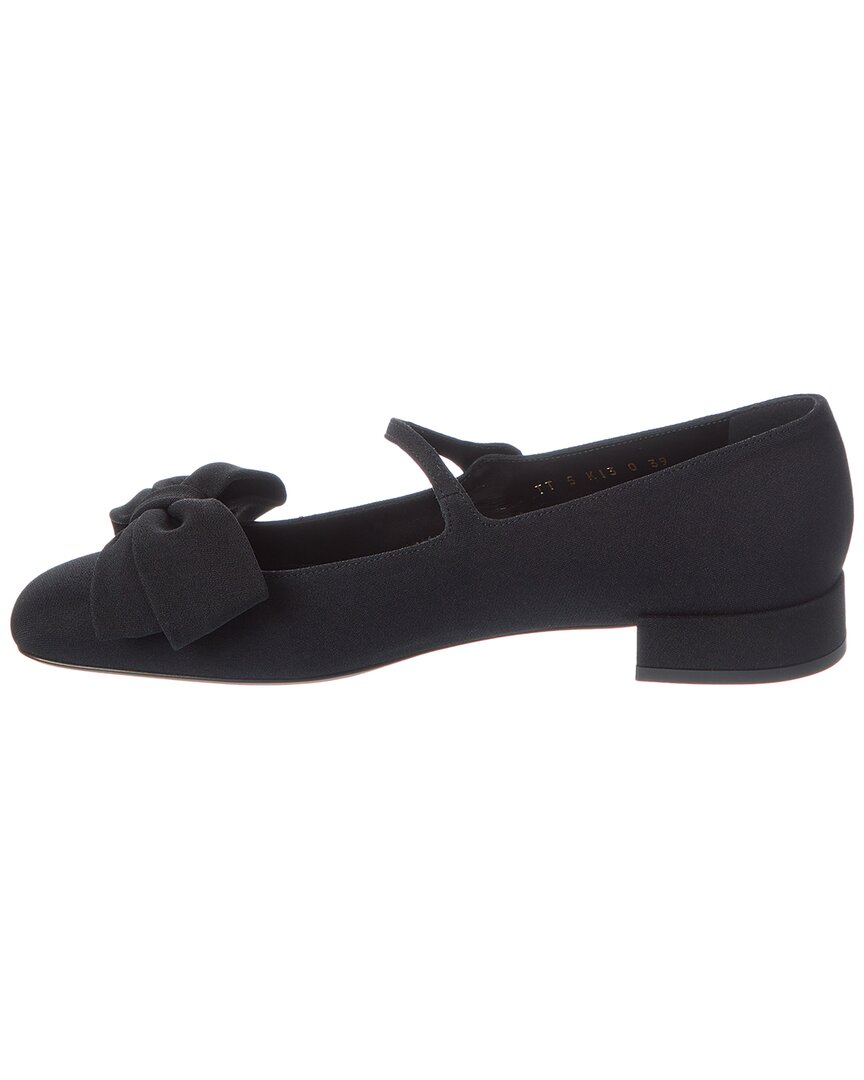 Valentino Bow Mary Jane Canvas Flat