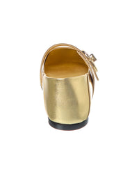 Valentino Valentino Vlogo Locker Mary Jane Leather Ballerina Flat