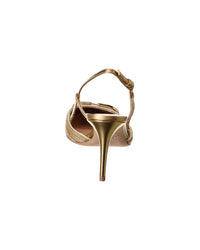 Valentino Valentino Vlogo Signature 80 Leather Slingback Pump