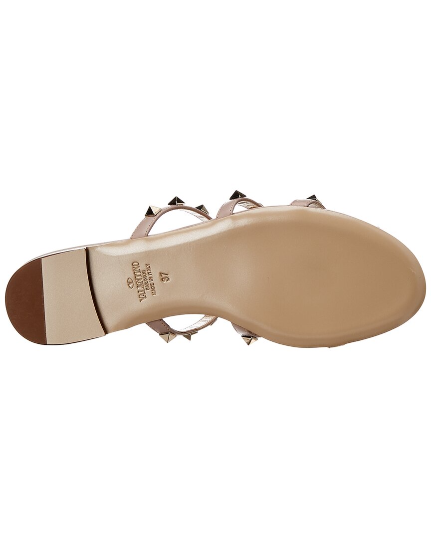 Valentino Valentino Rockstud Caged Leather Sandal, 41