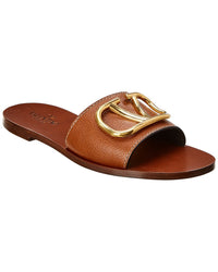 Valentino Vlogo Leather Sandal