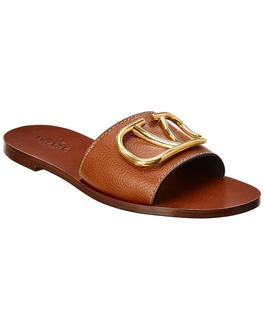 Valentino Vlogo Leather Sandal