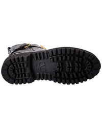 Dnu Pack Valentino Vlogo 35 Leather Combat Boot