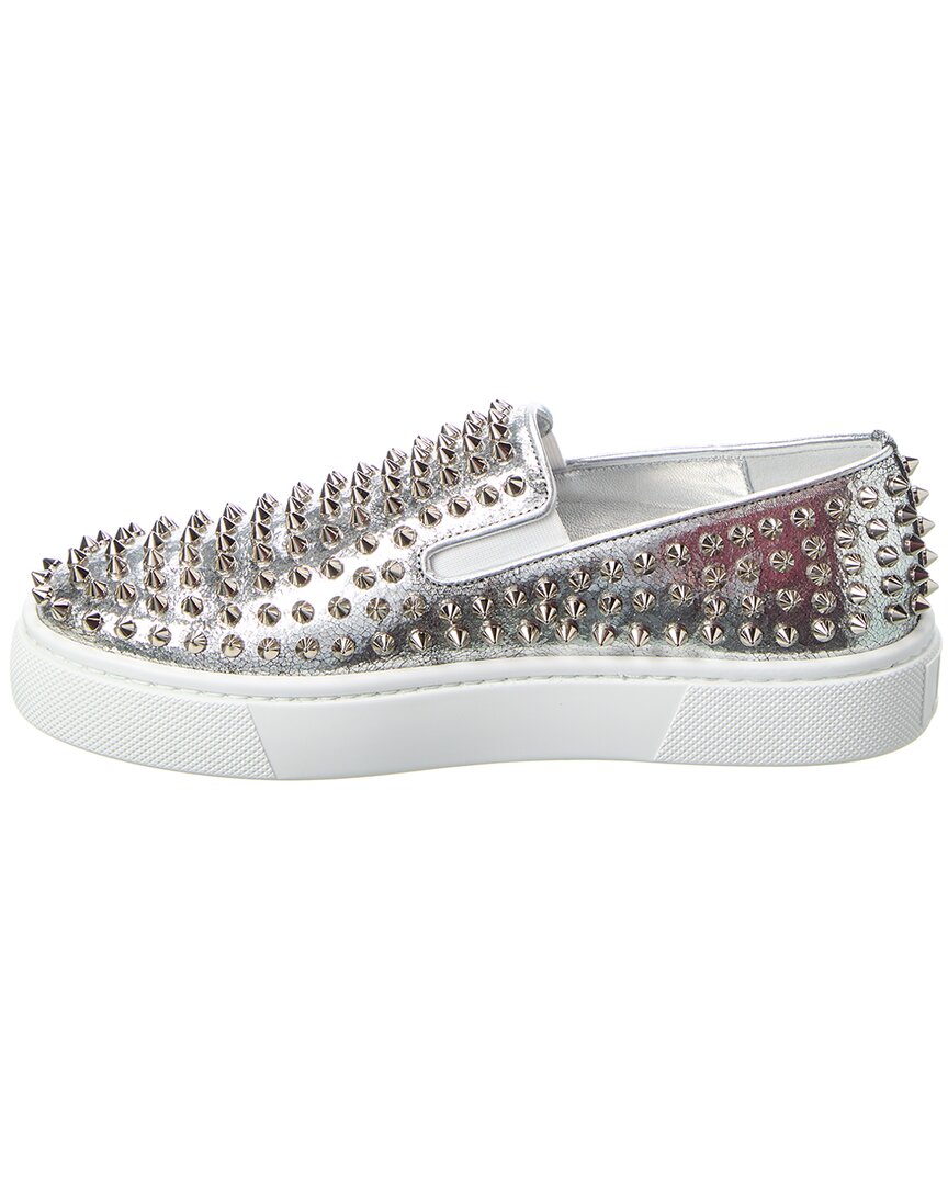 Christian Louboutin Leather Slip-On Sneaker