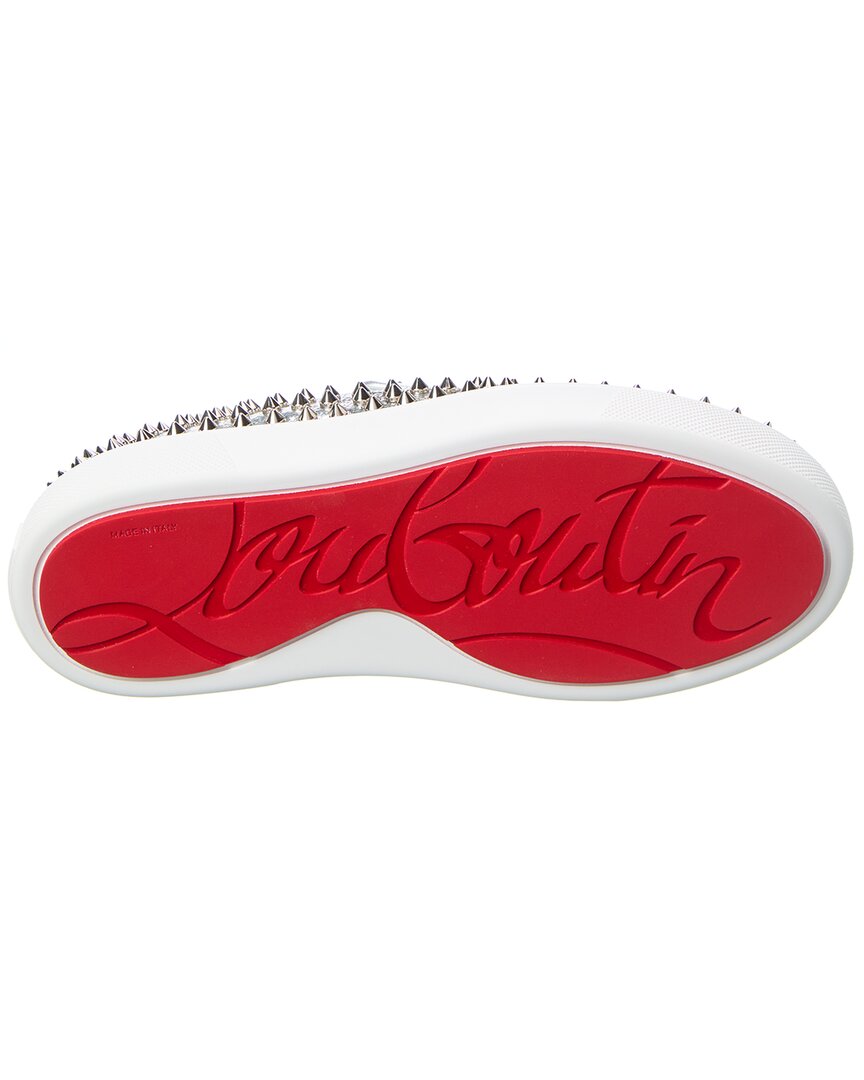 Christian Louboutin Leather Slip-On Sneaker