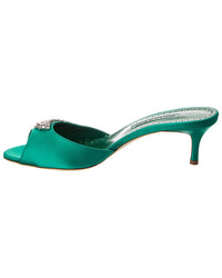 Manolo Blahnik Lumada 50 Satin Sandal
