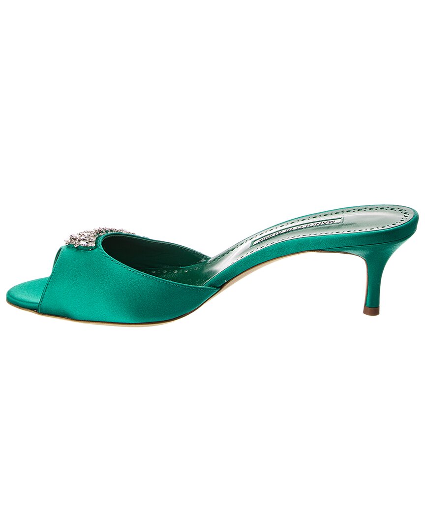 Manolo Blahnik Lumada 50 Satin Sandal