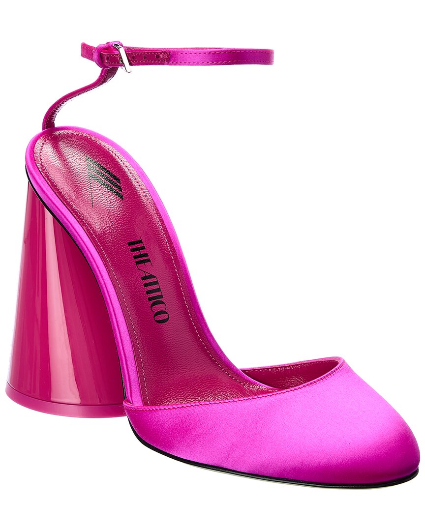The Attico Luz Satin Pump Pink