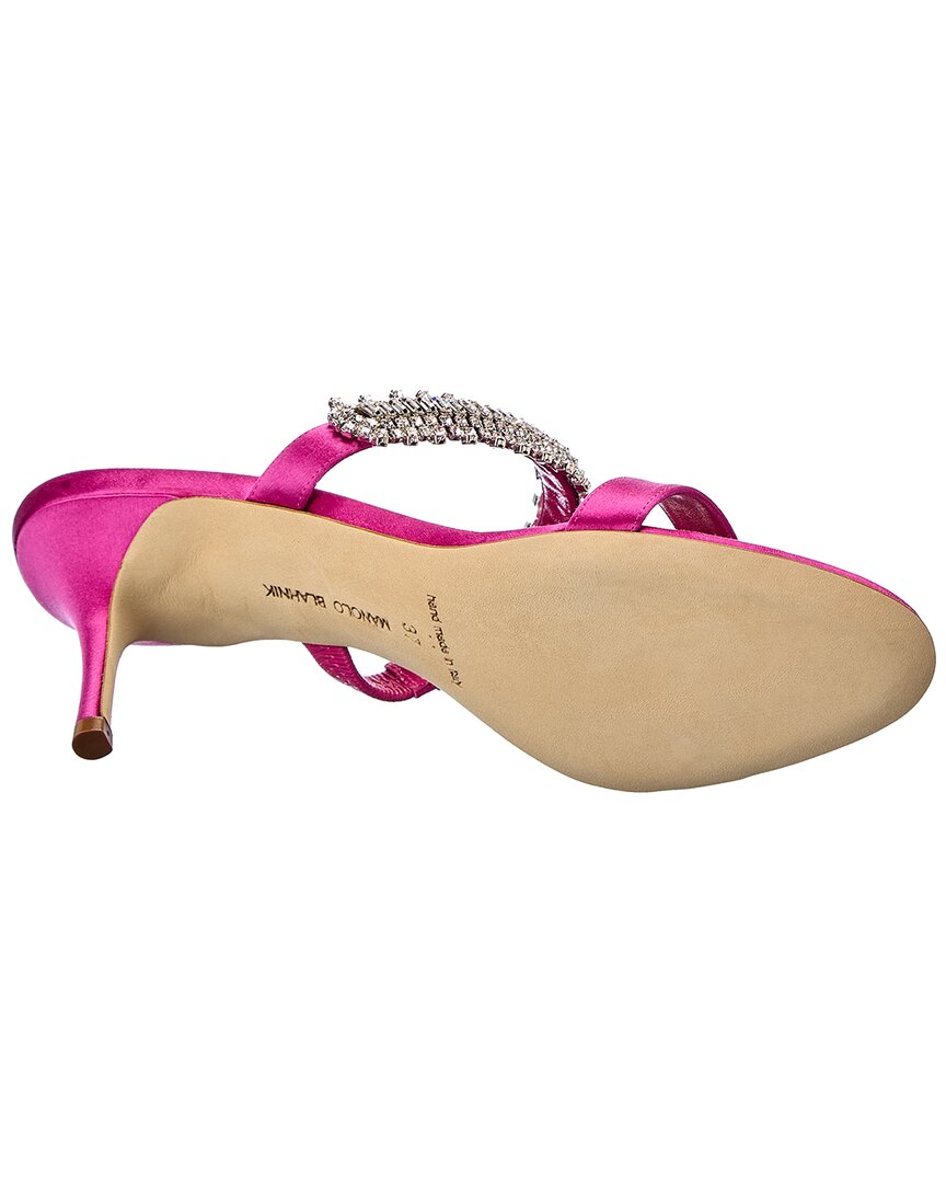 Manolo Blahnik Sako 70 Satin Sandal – Bluefly