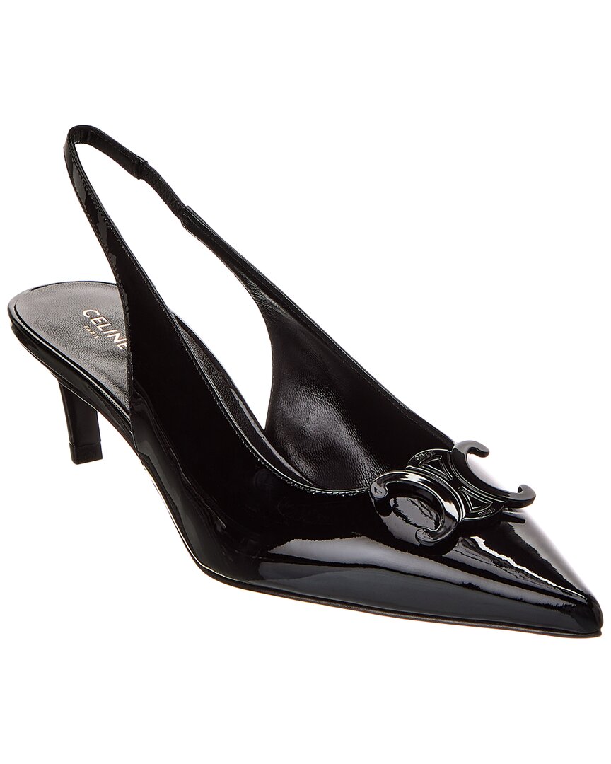 Celine Alma Triomphe Patent Slingback Pump