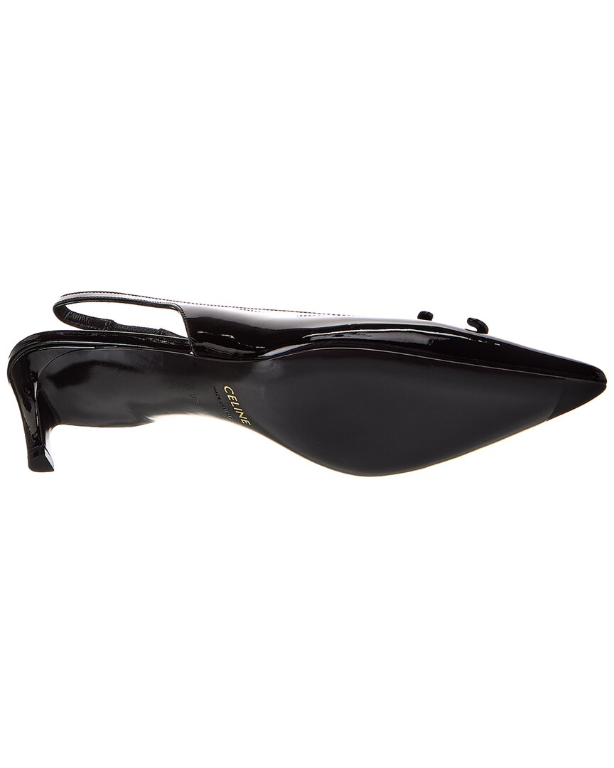 Celine Alma Triomphe Patent Slingback Pump