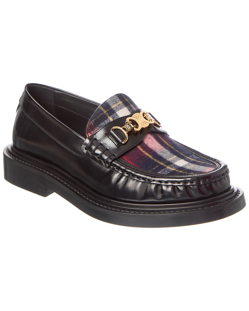 Celine Triomphe Tarta & Leather Loafer