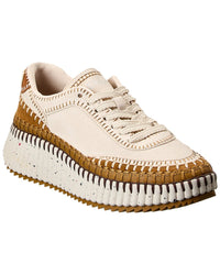 Chloé Chloé Nama Leather & Suede Sneaker, 38